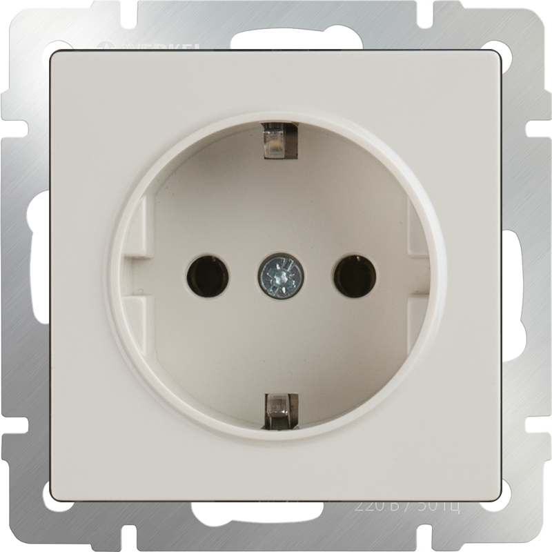 Розетка Werkel W1171003/ Розетка с заземлением (слоновая кость)